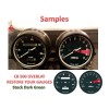 Honda CB500 CB 500 Speedometer Tach Gauge Clock Overlay Decal