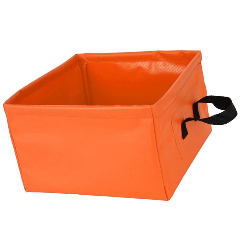 Collapsible Basin Leakage Proof Portable Folding Camping Bucket for Travel
