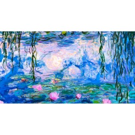 CafePress Monet's Water Lilies License Plate Holder Aluminum License Plate Frame, License Tag Holder