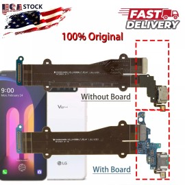 LG Original Connector Charging Port Flex Cable + Mic Board For LG V60 ThinQ 5G V600 - Fingerprint Audio Board