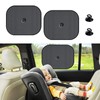 Kewucn 2 PCS Car Side Window Sun Shades with Suction