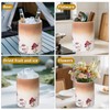 Craftmastudio Mushroom Kitchen Utensil Holder，Ceramic Utensil Holder for Counter, Large
