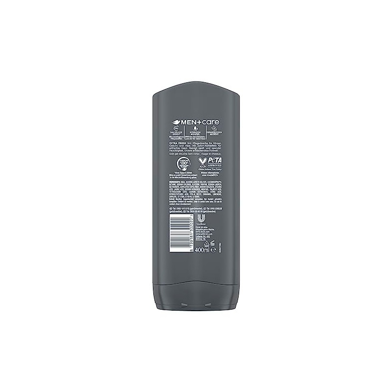 Dove Men+Care 3-in-1 Duschgel Extra Fresh Duschbad f√ºr K√∂rper, Gesicht
