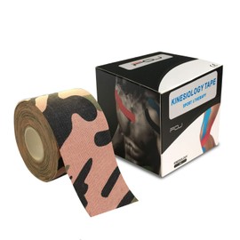 Kinesiology Theraeputic Tape Physio for Athletic Sports Recovery Pain Relieve Strong Adhesion Waterproof Original Cotton Uncut 2 Inch x 16.4 Feet (Camouflage)