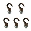 5pcs Mini Ceiling Hooks Antique Carving Safety Buckle Design Q