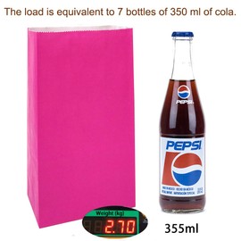 KEYYOOMY Small Paper Bags 24 CT Magenta Printed Party Favor Bags for Wedding Shower Kid's Birthday Party(9.4x 5.1x 3.1 in)