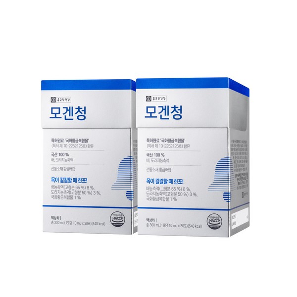종근당건강 모겐청 2박스(60포) ., 단일상품
