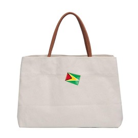 ZPDNURZL Bandera de Guyana oblonga, forma rectangular, pin trasero, hebilla de mariposa o hebilla de cilindro, insignia patriótica, 1x0.67inch/25x17mm, Metal Metal Resina epoxi, resina epoxi