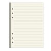 A5 Cream Lined Refills Paper, 6 Hole A5 Lined Paper
