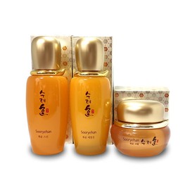 Sooryehan J/ Sooryehan Hwayun Basic 3 types (Skin 80ml + Emulsion 80ml + Cream 25ml) / J/ 수려한 화윤 기초 3종(스킨80ml+에멀전80ml+크림25ml)