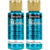 DecoArt Dazzling Metallics Americana Acrylic Paint - 4 Pack Teal