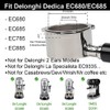 Bottomless Portafilter 51 mm for DeLonghi Dedica EC680/EC685/EC785/EC820/EC850/EC860, with 2