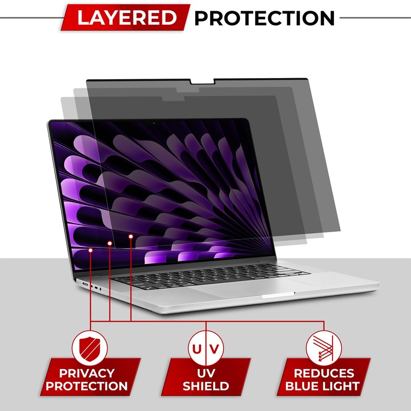 SightPro Magnetic Privacy Screen for MacBook Air 15 Inch (2023-2025,