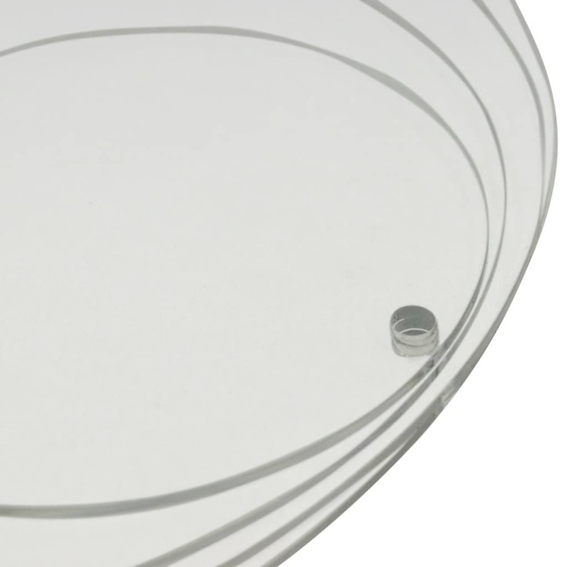 EH Design Clear Acrylic Round Pendant with Hanging Hole, Acrylic