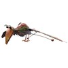 Rustic Metal Crow Kinetic Balancing Rocker Garden Stake Bird Outdoor