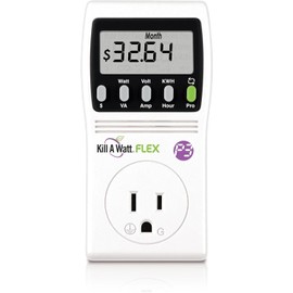 P3 International P4456 Kill A Watt Flex Plug-in Electricity Usage + Power Consumption Monitor, Watt Voltage Tester, Electrical Energy Saving Monitor with Auto Cost Calculator (Pack Of 3)