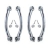 SmoothLY Replacement Shower Door Handles - Chrome Curved - Pair