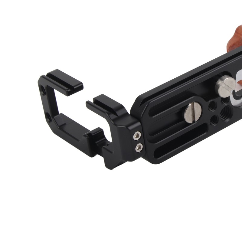 Wooden Handle L Quick Release Plate Cold Boot Bracket Cage