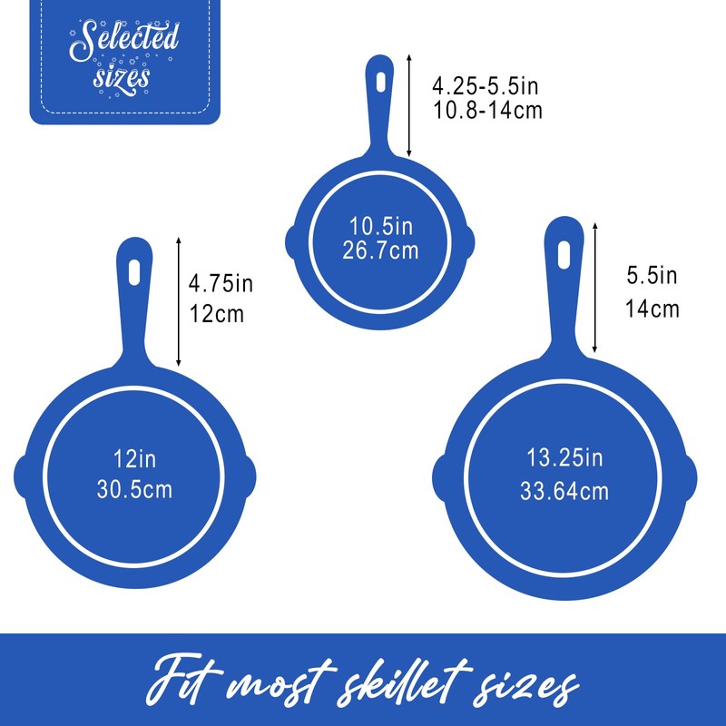 Joyhalo Cast Iron Skillet Handle Cover, 6 Pack Heat Resistant