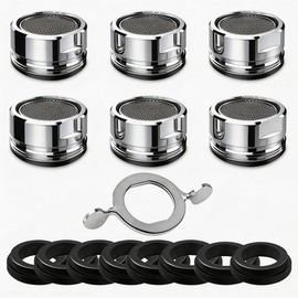 E-TING 6 Pack M24 Male Thread Faucet Aerator Kitchen Sink Replacement