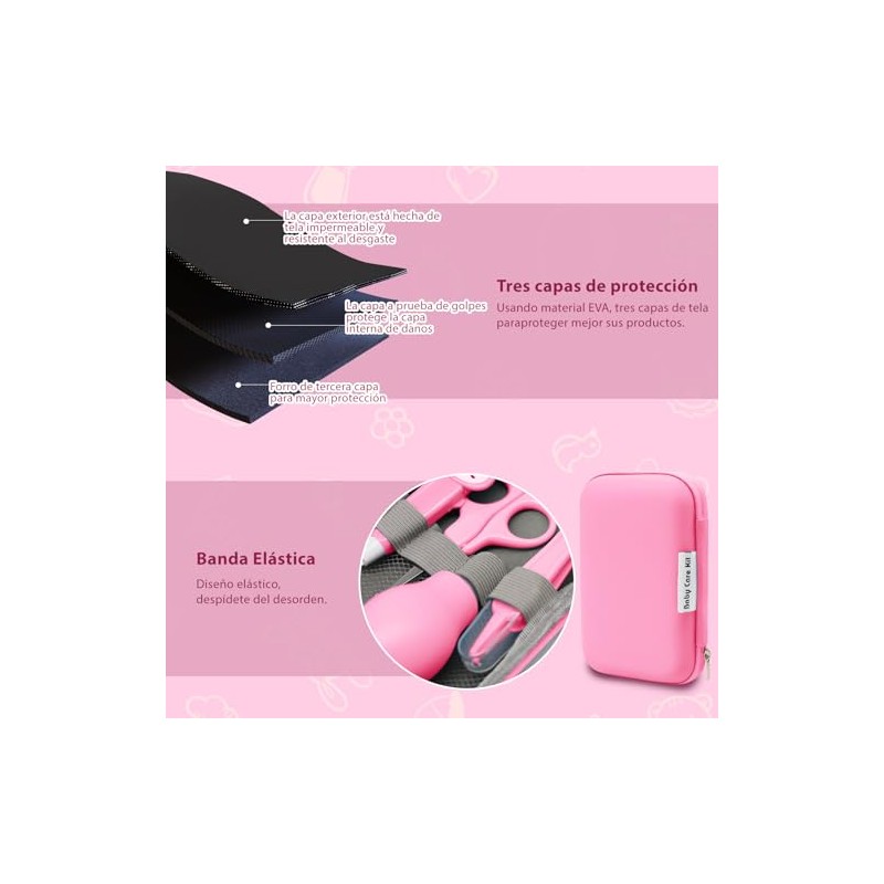 Kit de Aseo y Cuidado para Bebés, 10 Piezas Kit
