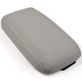 PIT66 Center Console Lid Armrest Kit Assembly Compatible with 06-09 Chevy Trailblazer/06-09 GMC Envoy (with Front Manual Temperature Control) Gray