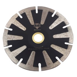 MOSTARTOOLS Contour Blade 5 Inch Concave Curved Diamond Blade T-Segmented Granite Concave Blades for Cutting Granite Marble