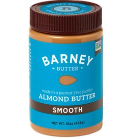 Barney Butter Almond Butter, Smooth, No Stir, Non-GMO, Skin-Free, Paleo Friendly, KETO, 16 Ounce