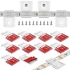 TYMXGHF transparent Strip Light Clips,Self Adhesive with Screws Mounting Holder,20Pcs