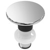 LukeTarp Polished Chrome 972098A Bathroom Sink Push & Seal Pop