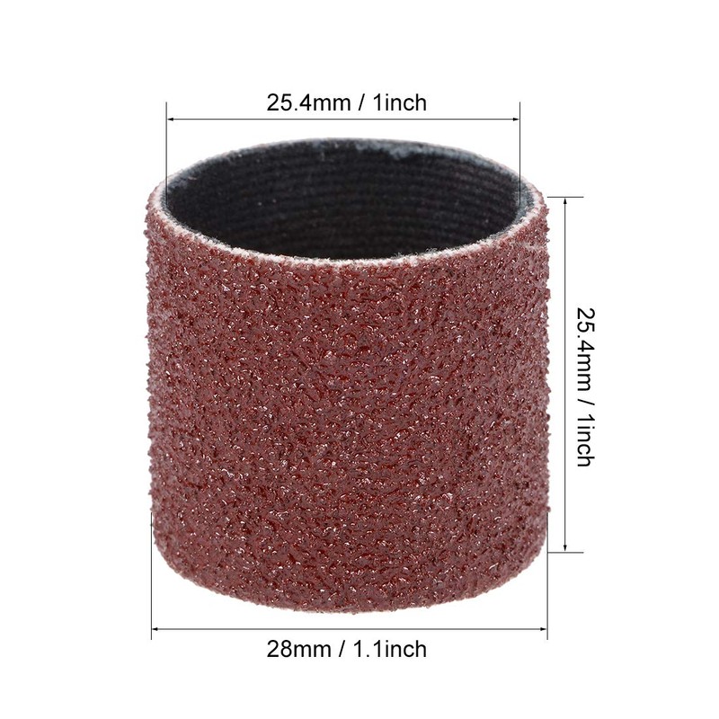 uxcell 1 Inch x 1 Inch Sanding Sleeves 80 Grits