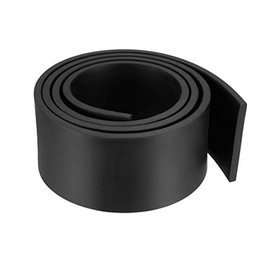 sourcing map Solid Rectangle Rubber Seal Strip 50mm Wide 5mm Thick, 1 Meter Long Black