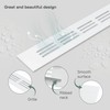 Vent Systems 40 x 300 mm White Aluminium Door Ventilation