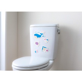 Sanko Toilet Deodorizing Sheet, Ocean, 9.8 x 7.1 inches (25 x 18 cm) (1 Sheet), For Tanks, Ammonia, Deodorizing Treatment, Toilet Tank, Paste and Remove, Seal, Catechin, Odor Prevention, Washable, Deco