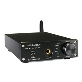 FX-AUDIO - DAC-X6J+W [Black] High Performance Headphone Amplifier & Preamplifier, Bluetooth Compatible, High-Resolution DAC, Optical, Coaxial, Digital, USB, Up to 24 Bit, 192kHz