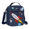 Clastyle Space Rocket Insulated Lunch Bag Children with Bottle Holder,