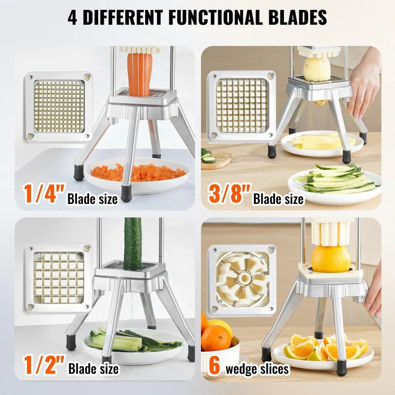 Vegetable Dicer Metal Manual Heavy Duty Food Preparation Tool for