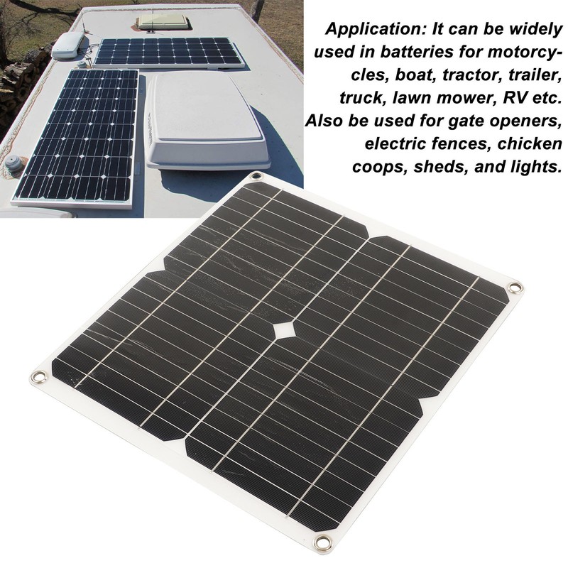 Solar Panel Monocrystalline Silicon Waterproof High Performance for RV Car