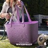 Simple Modern Medium Beach Bag | Waterproof Getaway Rubber Tote