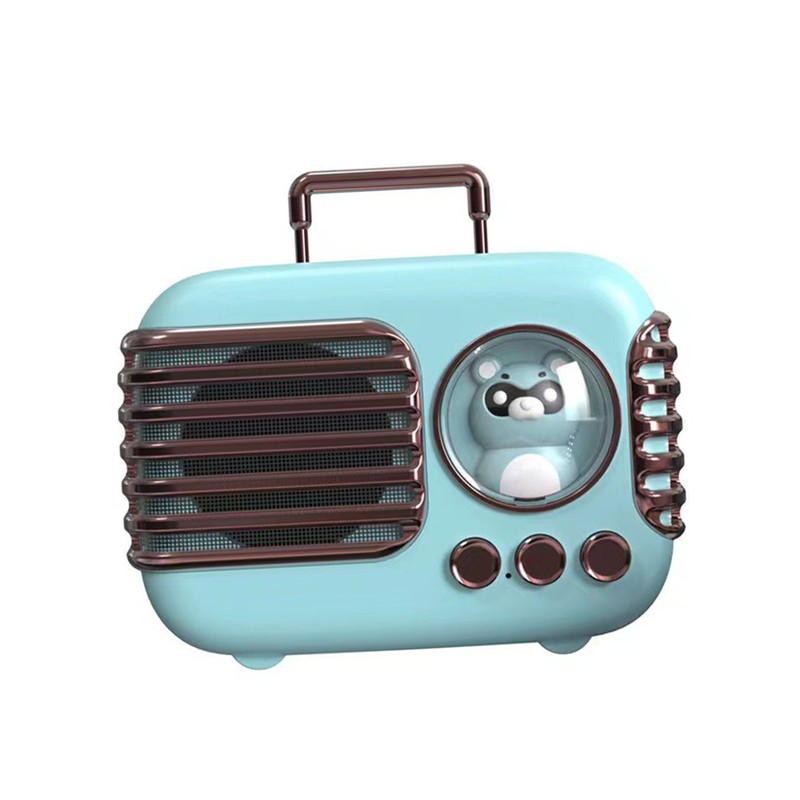 Cute Retro Bluetooth Speaker Mini Luggage Mini Speaker Creative Vintage