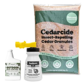 Cedarcide Outdoor Lawn and Garden Kit (Small) Includes Outdoor Bug Control Concentrate Cedar Oil Pint and Cedarcide Granules