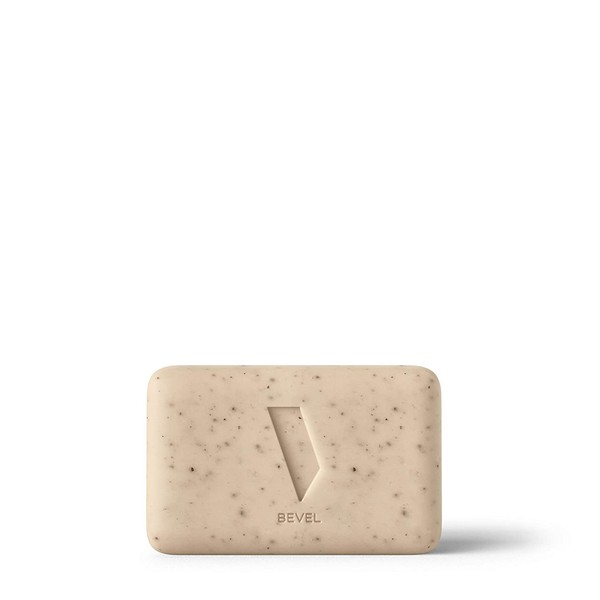 Natural Bar Soap by Bevel - Mens Soap Bar Works as Body Wash to Exfoliate, Cleanse, and Moisturize, 5 oz.
