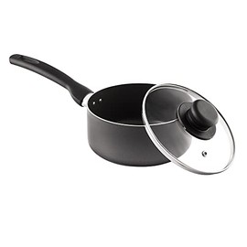 Bronze Collection FS020 Non Stick Sauce Pan and Lid, 20 cm, Multicolour