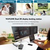WAVLINK USB 3.0 / USB C Laptop Docking Station Dual