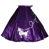 3 BIG NOTES - Adult Satin Poodle Skirt Size Large/XL