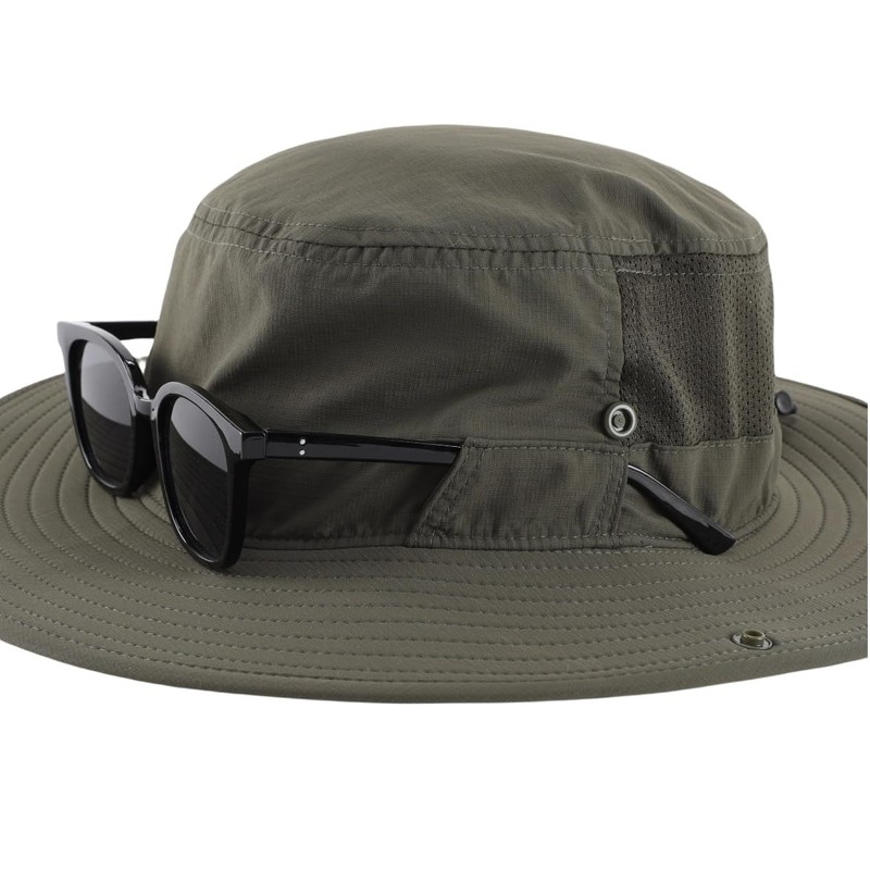 Connectyle Unisex UPF 50+ Wide Brim Sun Hat, Breathable, Safari