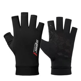 OVOY Sun-UV-Protection-Gloves for Men Women Fingerless Driving Gloves Non-Slip Half Finger Hiking Workout Gloves for Outdoor