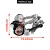 YUCKMZ Hook Flap Lock Cylinder Boot Lock with 2 Keys