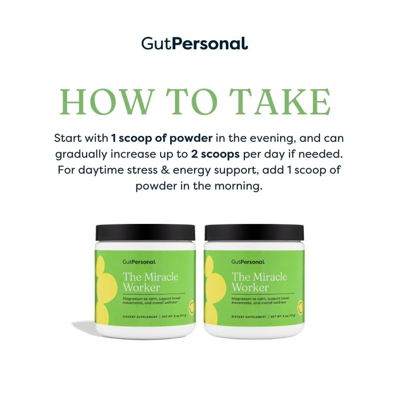 The Miracle Worker Magnesium Powder Supplement: Reduce Stress and Ease