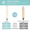 Leools 8W Dimmable Edison Led Tubular Bulb T10/T30,75 Watt Incandescent